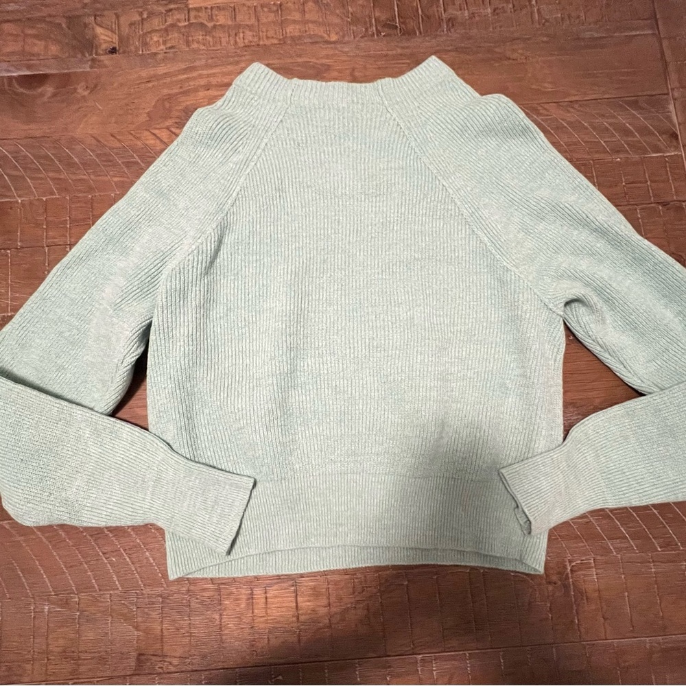 Free People Mint Green Too Good Pullover Sweater Size Large - Picture 10 of 10
